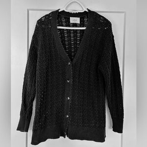 Wilfred Classic Black Knit Cardigan